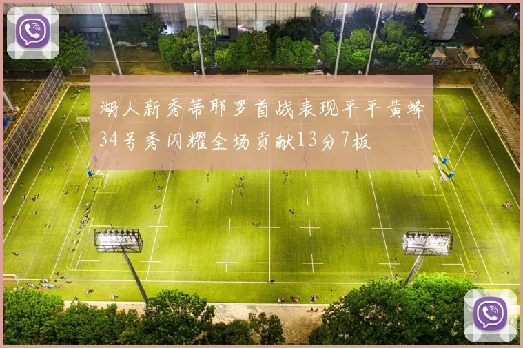 湖人新秀蒂耶罗首战表现平平黄蜂34号秀闪耀全场贡献13分7板
