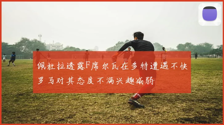 佩杜拉透露F席尔瓦在多特遭遇不快罗马对其态度不满兴趣减弱